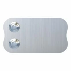 2 Fach Klingeltaster Klingelplatte Long Edelstahl Geschliffen