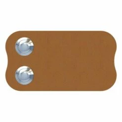 2 Fach Klingeltaster Klingelplatte Long Rost RAL 8001