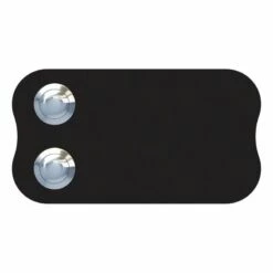 2 Fach Klingeltaster Klingelplatte Long Schwarz RAL 9005