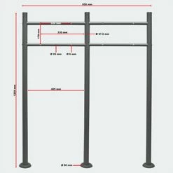 2-fach Ständer Standfuß Anthrazit RAL 7016 Für Briefkasten Postbox Briefkastenständer -Türschilder aus Edelstahl Geschäft 2 fach staender standfuss anthrazit ral 7016 fuer briefkasten postbox briefkastenstaender4