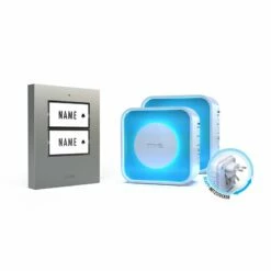 2 Familien Funk Türklingel 500m Reichweite 16 Klingeltönen Betrieb Silber