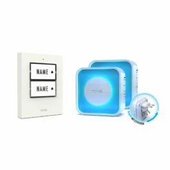 2 Familien Funk Türklingel 500m Reichweite 16 Klingeltönen Betrieb Weiß