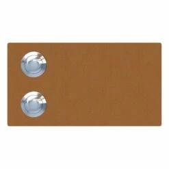 2 Familien Klingeltaster Oblo For Two Rost RAL 8001