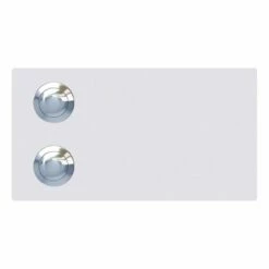 2 Familien Klingeltaster Oblo For Two Weiß RAL 9016