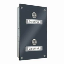 2 Parteien Funk Türklingel 145x260mm Mit UP-Kasten -Türschilder aus Edelstahl Geschäft 2 parteien funk tuerklingel 145x260mm mit up kasten4