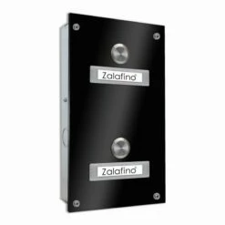 2 Parteien Funk Türklingel 145x260mm Mit UP-Kasten -Türschilder aus Edelstahl Geschäft 2 parteien funk tuerklingel 145x260mm mit up kasten5