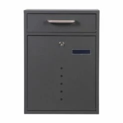 2x2 Wandbriefkasten Postkasten ANTHRAZIT -Türschilder aus Edelstahl Geschäft 2x2 wandbriefkasten postkasten anthrazit 14