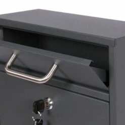 2x2 Wandbriefkasten Postkasten ANTHRAZIT -Türschilder aus Edelstahl Geschäft 2x2 wandbriefkasten postkasten anthrazit 15