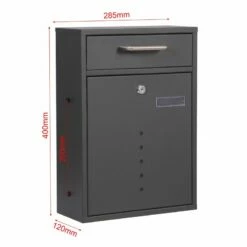 2x2 Wandbriefkasten Postkasten ANTHRAZIT -Türschilder aus Edelstahl Geschäft 2x2 wandbriefkasten postkasten anthrazit 18