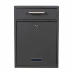 2x2 Wandbriefkasten Postkasten ANTHRAZIT -Türschilder aus Edelstahl Geschäft 2x2 wandbriefkasten postkasten anthrazit 24