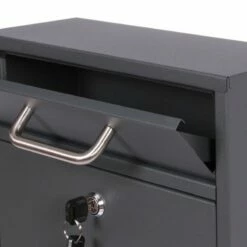 2x2 Wandbriefkasten Postkasten ANTHRAZIT -Türschilder aus Edelstahl Geschäft 2x2 wandbriefkasten postkasten anthrazit 25