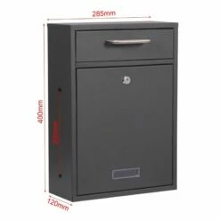 2x2 Wandbriefkasten Postkasten ANTHRAZIT -Türschilder aus Edelstahl Geschäft 2x2 wandbriefkasten postkasten anthrazit 28