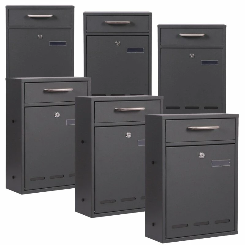 2x3 Wandbriefkasten Postkasten ANTHRAZIT 1 2x3 Wandbriefkasten Postkasten ANTHRAZIT