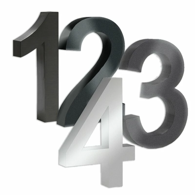 3-D Hausnummer 20cm Arial Rostfrei Und Wetterfest In Verschieden Farben 1 3-D Hausnummer 20cm Arial Rostfrei Und Wetterfest In Verschieden Farben