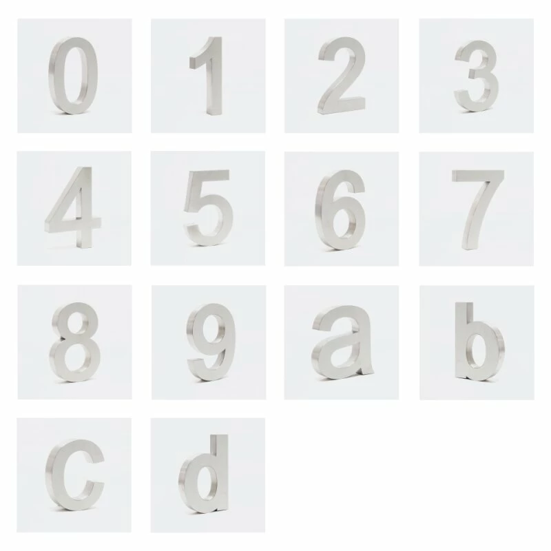 3-D Hausnummer 20cm Arial Rostfrei Und Wetterfest In Verschieden Farben 4 3-D Hausnummer 20cm Arial Rostfrei Und Wetterfest In Verschieden Farben – Bild 4