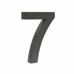 3-D Hausnummer "7" Anthrazit 20cm Arial Rostfrei Und Wetterfest