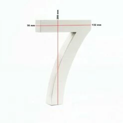 3-D Hausnummer 7 Aus Edelstahl 20cm Arial Rostfrei Und Wetterfest -Türschilder aus Edelstahl Geschäft 3 d hausnummer 7 aus edelstahl 20cm arial rostfrei und wetterfest4