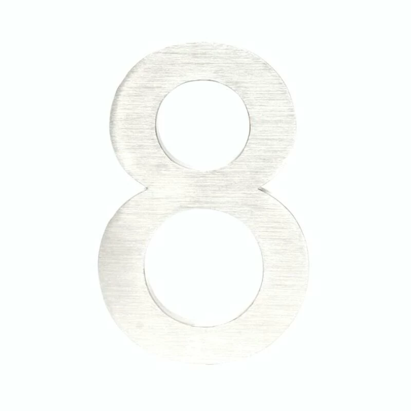 3-D Hausnummer 8 Aus Edelstahl 20cm Arial Rostfrei Und Wetterfest 2 3-D Hausnummer 8 Aus Edelstahl 20cm Arial Rostfrei Und Wetterfest – Bild 2