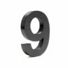 3-D Hausnummer "9" Anthrazit 20cm Arial Rostfrei Und Wetterfest