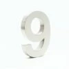 3-D Hausnummer 9 Aus Edelstahl 20cm Arial Rostfrei Und Wetterfest