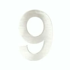 3-D Hausnummer 9 Aus Edelstahl 20cm Arial Rostfrei Und Wetterfest -Türschilder aus Edelstahl Geschäft 3 d hausnummer 9 aus edelstahl 20cm arial rostfrei und wetterfest2