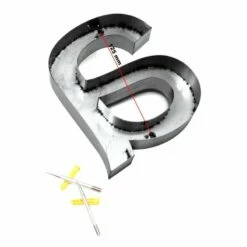 3-D Hausnummer "a" Anthrazit 15cm Arial Rostfrei Und Wetterfest -Türschilder aus Edelstahl Geschäft 3 d hausnummer a anthrazit 15cm arial rostfrei und wetterfest4