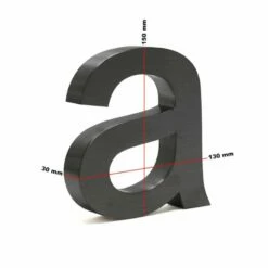 3-D Hausnummer "a" Anthrazit 15cm Arial Rostfrei Und Wetterfest -Türschilder aus Edelstahl Geschäft 3 d hausnummer a anthrazit 15cm arial rostfrei und wetterfest5