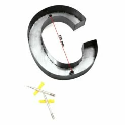 3-D Hausnummer "c" Anthrazit 15cm Arial Rostfrei Und Wetterfest -Türschilder aus Edelstahl Geschäft 3 d hausnummer c anthrazit 15cm arial rostfrei und wetterfest4