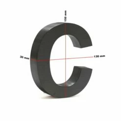 3-D Hausnummer "c" Anthrazit 15cm Arial Rostfrei Und Wetterfest -Türschilder aus Edelstahl Geschäft 3 d hausnummer c anthrazit 15cm arial rostfrei und wetterfest5