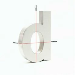 3-D Hausnummer D Aus Edelstahl 20cm Arial Rostfrei Und Wetterfest -Türschilder aus Edelstahl Geschäft 3 d hausnummer d aus edelstahl 20cm arial rostfrei und wetterfest4
