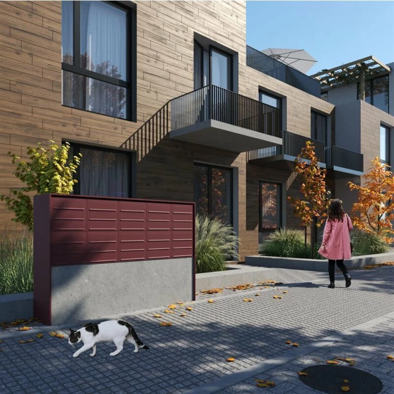 3-Fach Briefkasten Wandbriefkasten Comic Grau Metallic RAL 9007 Mit Edelstahlklappe 6 3-Fach Briefkasten Wandbriefkasten Comic Grau Metallic RAL 9007 Mit Edelstahlklappe – Bild 6