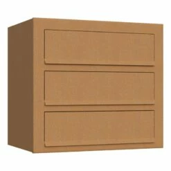 3-Fach Briefkasten Wandbriefkasten Comic Rost RAL 8001