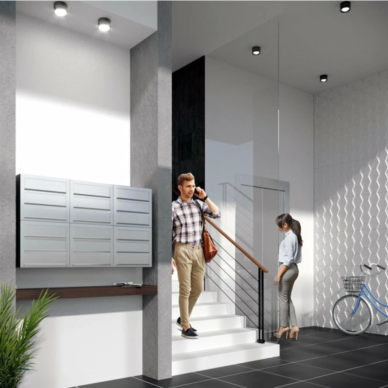 3-Fach Briefkasten Wandbriefkasten Comic Rot RAL 3004 Mit Edelstahlklappe 5 3-Fach Briefkasten Wandbriefkasten Comic Rot RAL 3004 Mit Edelstahlklappe – Bild 5