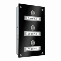 3 Parteien Funk Türklingel 145x260mm Mit UP-Kasten -Türschilder aus Edelstahl Geschäft 3 parteien funk tuerklingel 145x260mm mit up kasten5