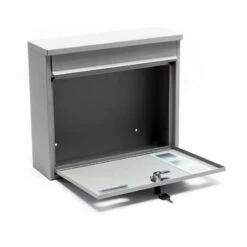 3er Briefkastenanlage Silberfarben Wandbriefkasten -Türschilder aus Edelstahl Geschäft 3er briefkastenanlage silberfarben wandbriefkasten5