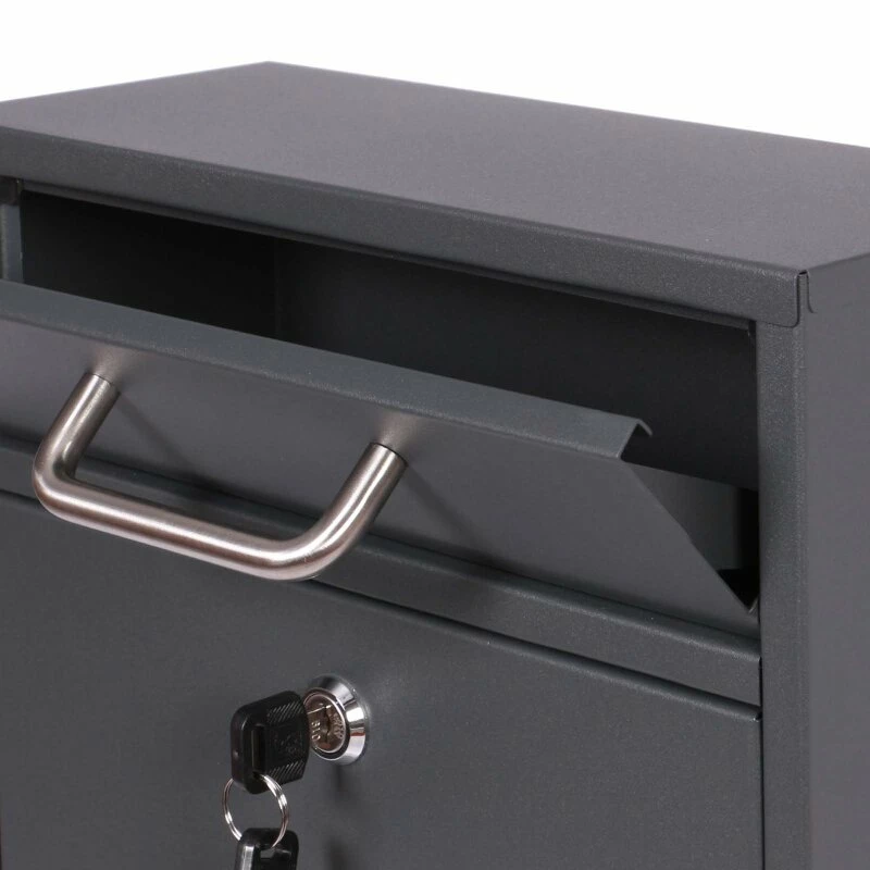 4 Fach Standbriefkasten Briefkastenanlage Anthrazit Grau RAL 7016 V2 7 4 Fach Standbriefkasten Briefkastenanlage Anthrazit Grau RAL 7016 V2 – Bild 7