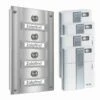 4 Parteien Funk Aufputz Türklingel 145x260mm Mit AP-Kasten