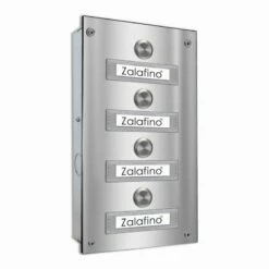 4 Parteien Funk Türklingel 145x260mm Mit UP-Kasten -Türschilder aus Edelstahl Geschäft 4 parteien funk tuerklingel 145x260mm mit up kasten3