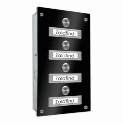4 Parteien Funk Türklingel 145x260mm Mit UP-Kasten -Türschilder aus Edelstahl Geschäft 4 parteien funk tuerklingel 145x260mm mit up kasten5