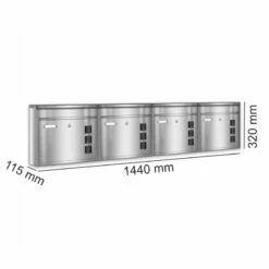 4er Briefkastenanlage Edelstahl Wandbriefkasten 19 4er Briefkastenanlage Edelstahl Wandbriefkasten -Türschilder aus Edelstahl Geschäft 4er briefkastenanlage edelstahl wandbriefkasten10