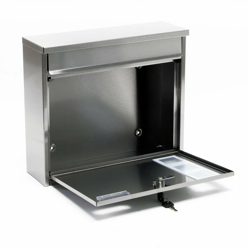 4er Briefkastenanlage Edelstahl Wandbriefkasten 3 4er Briefkastenanlage Edelstahl Wandbriefkasten – Bild 3