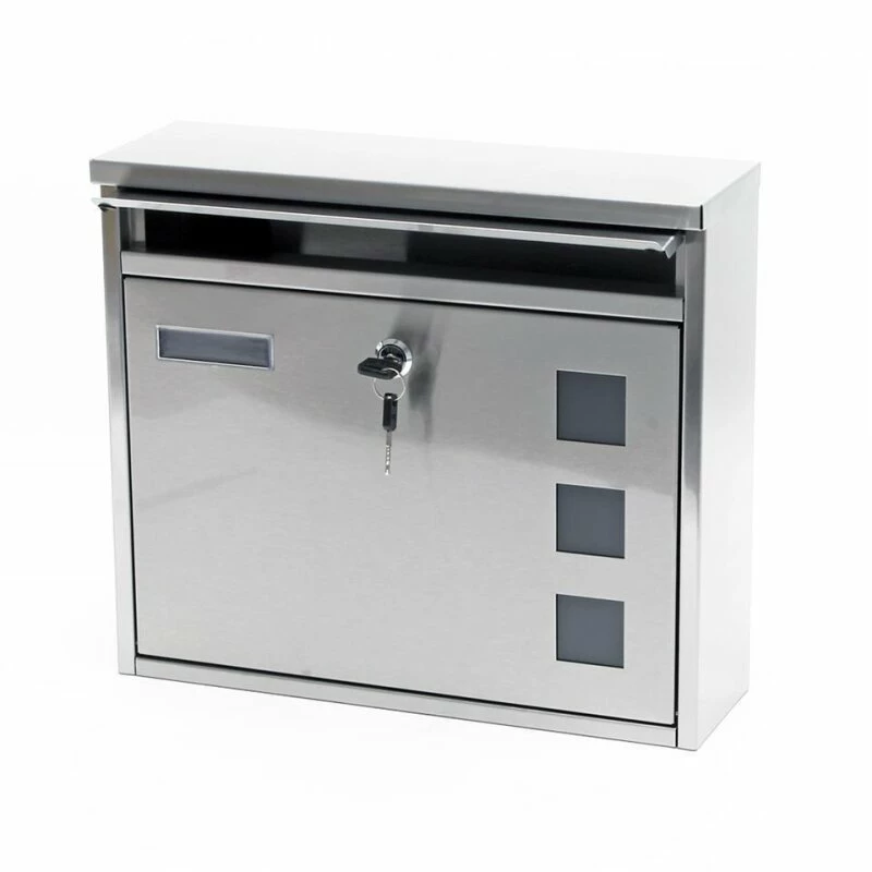 4er Briefkastenanlage Edelstahl Wandbriefkasten 4 4er Briefkastenanlage Edelstahl Wandbriefkasten – Bild 4