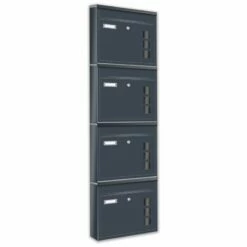 4er Briefkastenanlage RAL 7016 Anthrazit