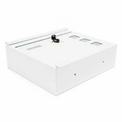 4er Wandbriefkasten Anlage Weiß RAL 9016 -Türschilder aus Edelstahl Geschäft 4er wandbriefkasten anlage weiss ral 90163