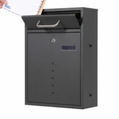 6 Fach Standbriefkasten Briefkastenanlage Anthrazit Grau RAL 7016 V1 -Türschilder aus Edelstahl Geschäft 6 fach standbriefkasten briefkastenanlage anthrazit grau ral 7016 v16