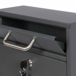 6 Fach Standbriefkasten Briefkastenanlage Anthrazit Grau RAL 7016 V1 -Türschilder aus Edelstahl Geschäft 6 fach standbriefkasten briefkastenanlage anthrazit grau ral 7016 v17