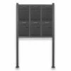 6 Fach Standbriefkasten Briefkastenanlage Anthrazit Grau RAL 7016 V3