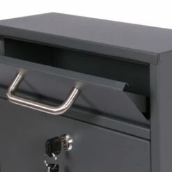 6 Fach Standbriefkasten Briefkastenanlage Anthrazit Grau RAL 7016 V3 -Türschilder aus Edelstahl Geschäft 6 fach standbriefkasten briefkastenanlage anthrazit grau ral 7016 v310