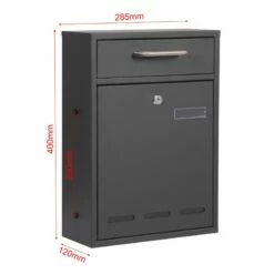 6 Fach Standbriefkasten Briefkastenanlage Anthrazit Grau RAL 7016 V3 -Türschilder aus Edelstahl Geschäft 6 fach standbriefkasten briefkastenanlage anthrazit grau ral 7016 v36