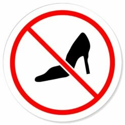 Absatz Verboten Verbotsschild Rundschild